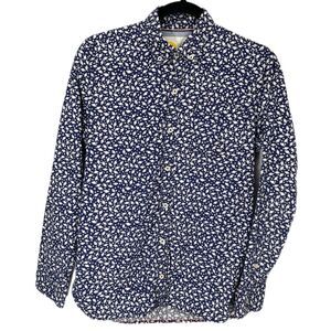 Boden Boys Outer Space Planets Button Down Shirt Size 13-14Y